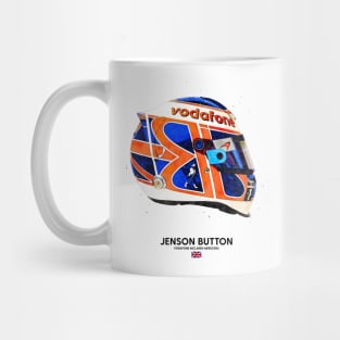 F1 2010 Jenson Button Crash Helmet Mug